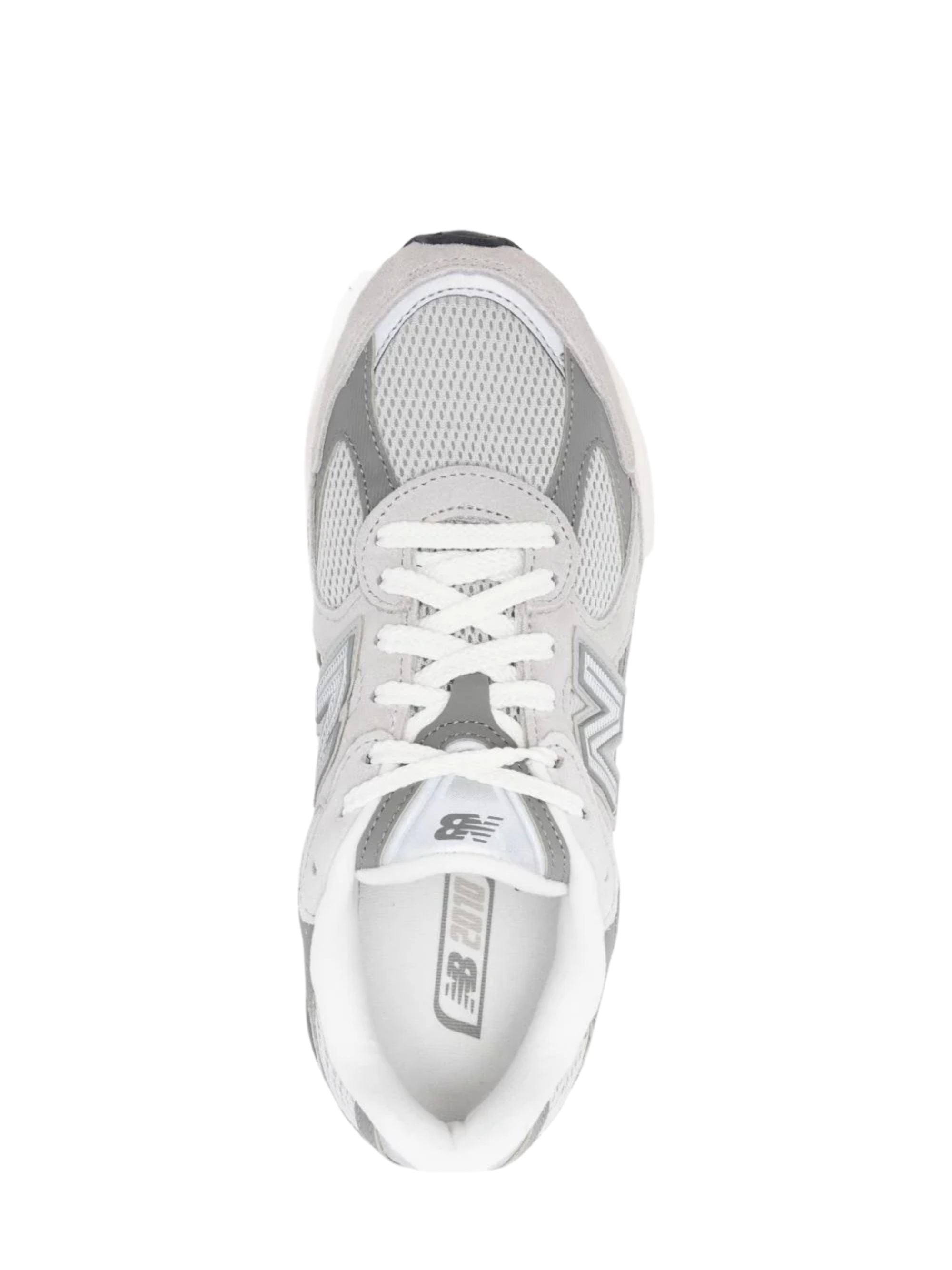 New Balance Sneakers Grey Leather Synthetic Mesh