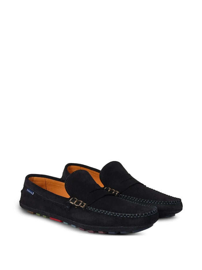 Paul Smith Flat Shoes Blue Cow Leather