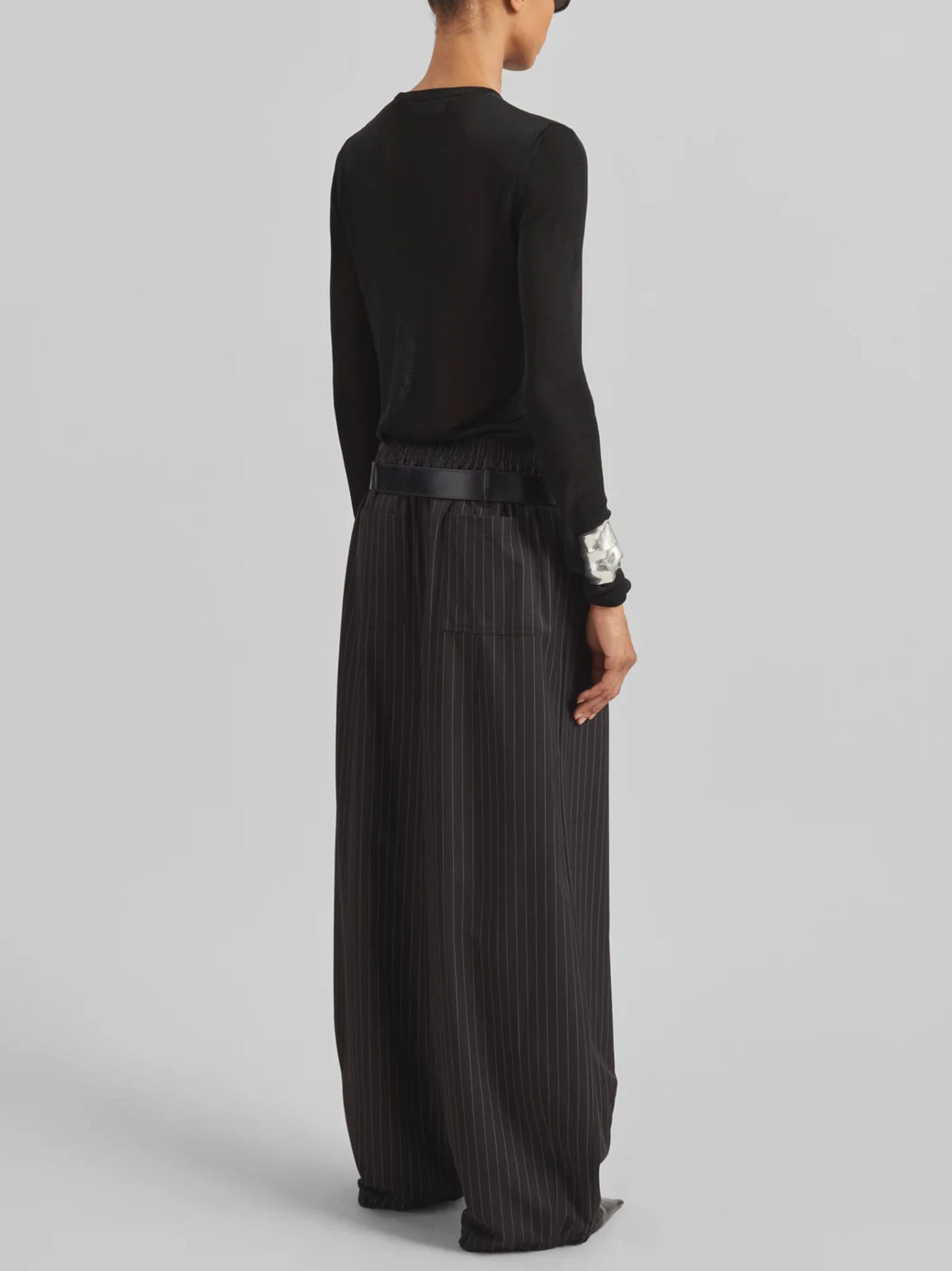The Frankie Shop Trousers Black Polyester