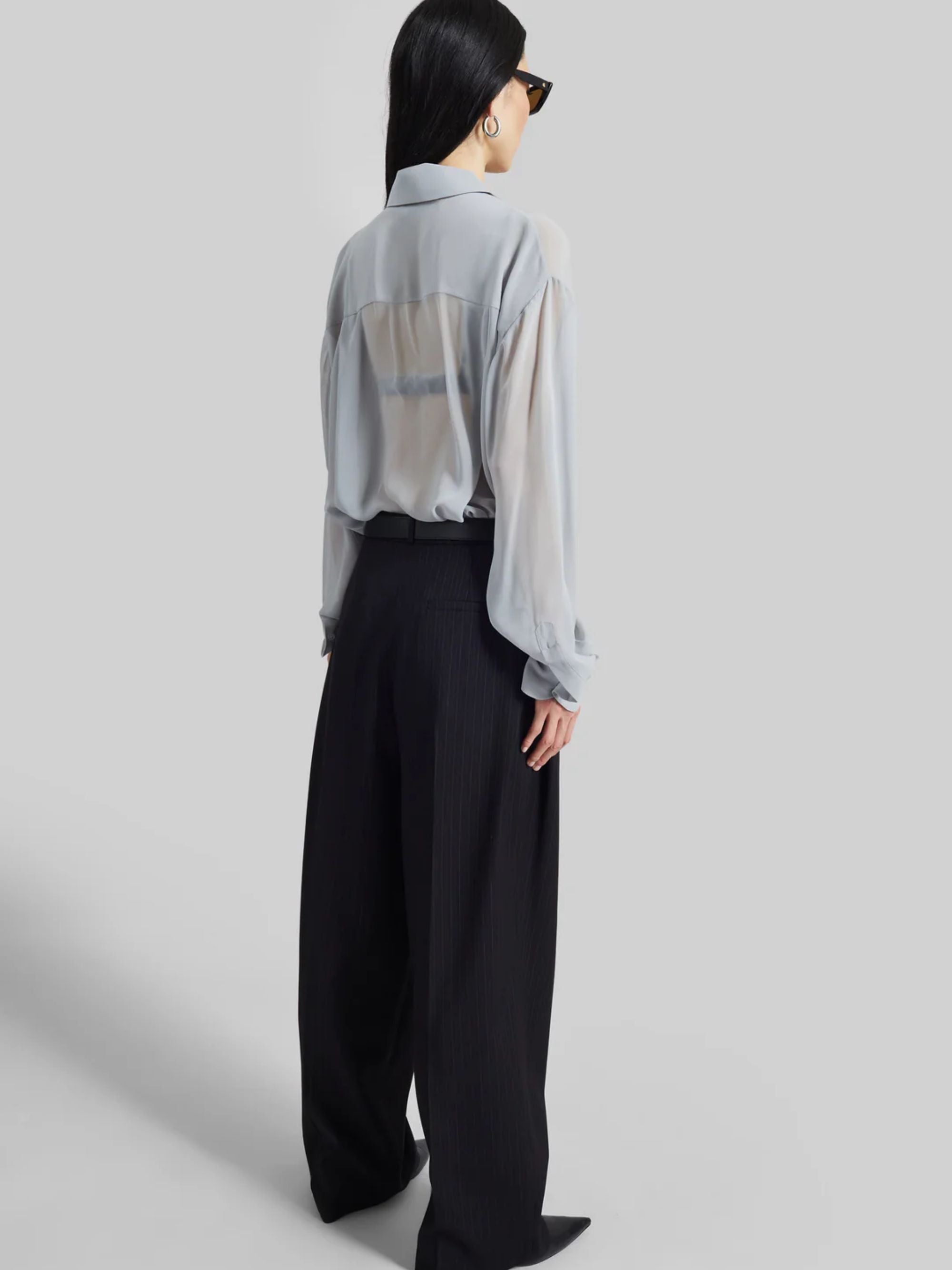The Frankie Shop Shirts Grey Polyester