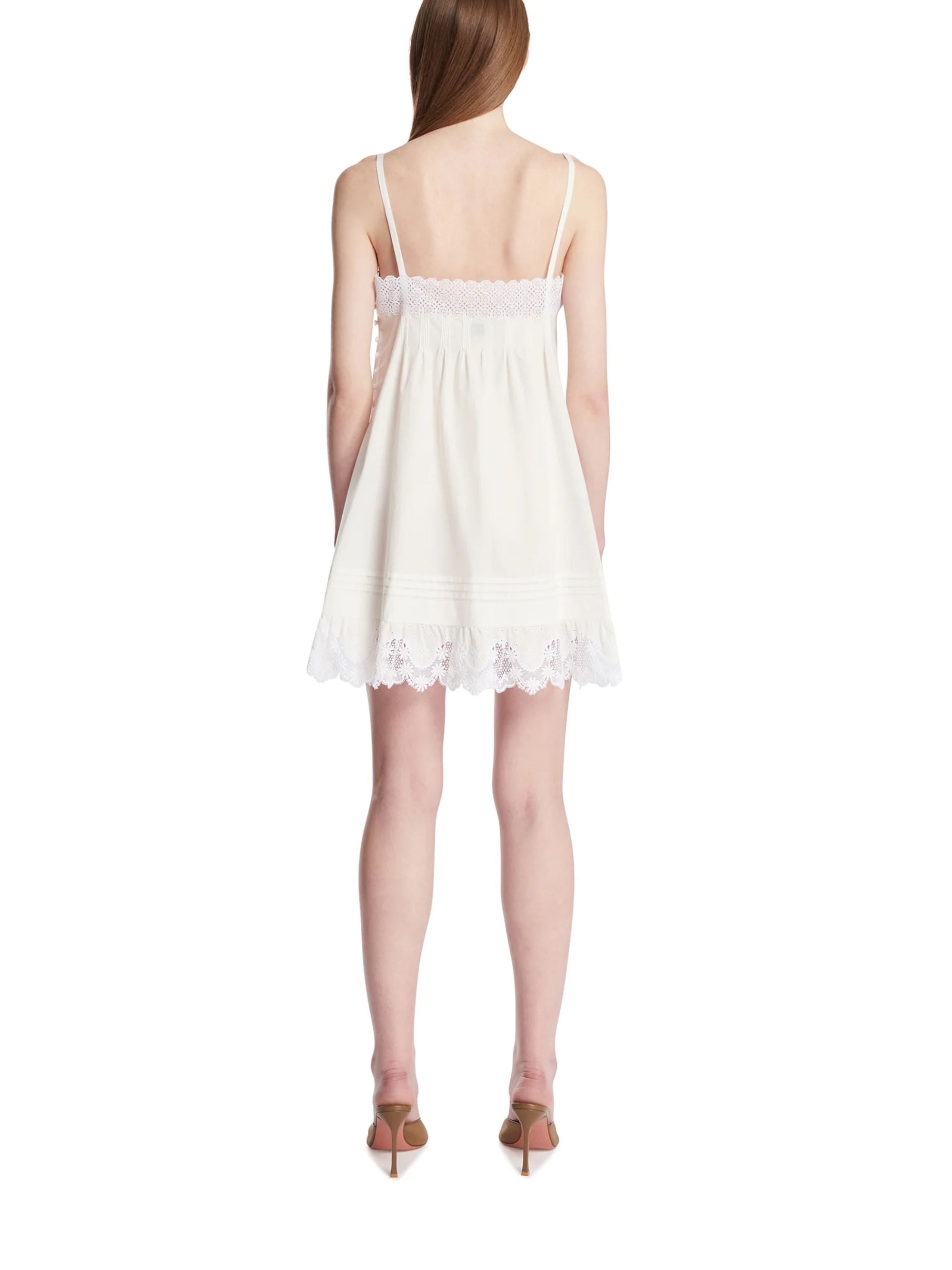 Saint Laurent Dresses White Cotton
