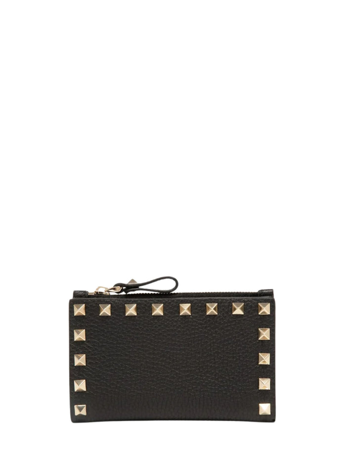 Valentino Garavani Wallets Black Calf Leather