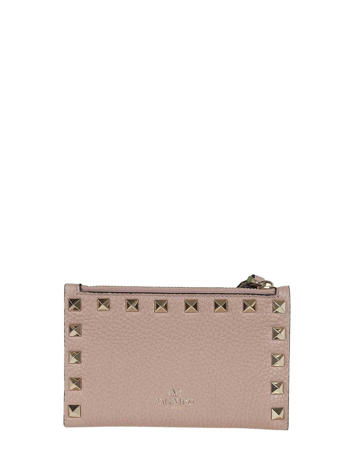 Valentino Garavani Wallets Pink Calf Leather