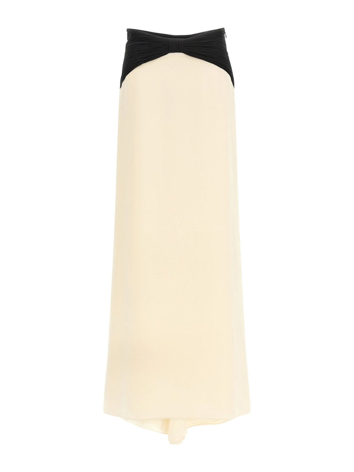 Valentino Skirts Beige Silk