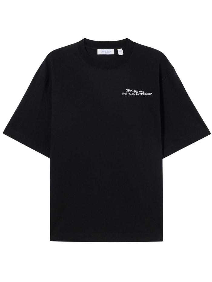 Off White T-shirts and Polos Black Cotton
