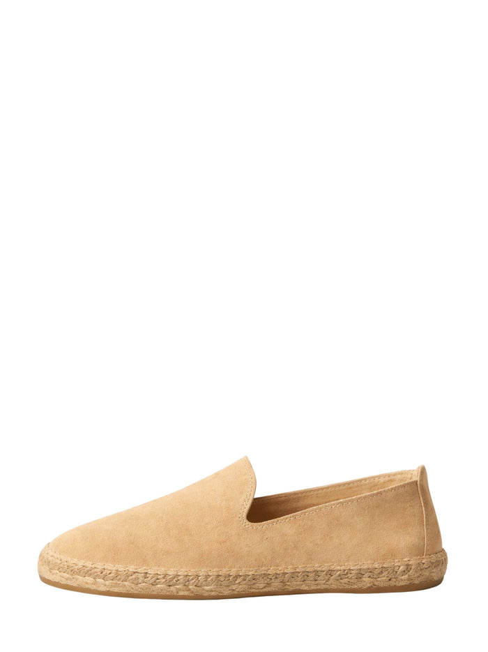 MANEBI Flat shoes Beige Calf Leather