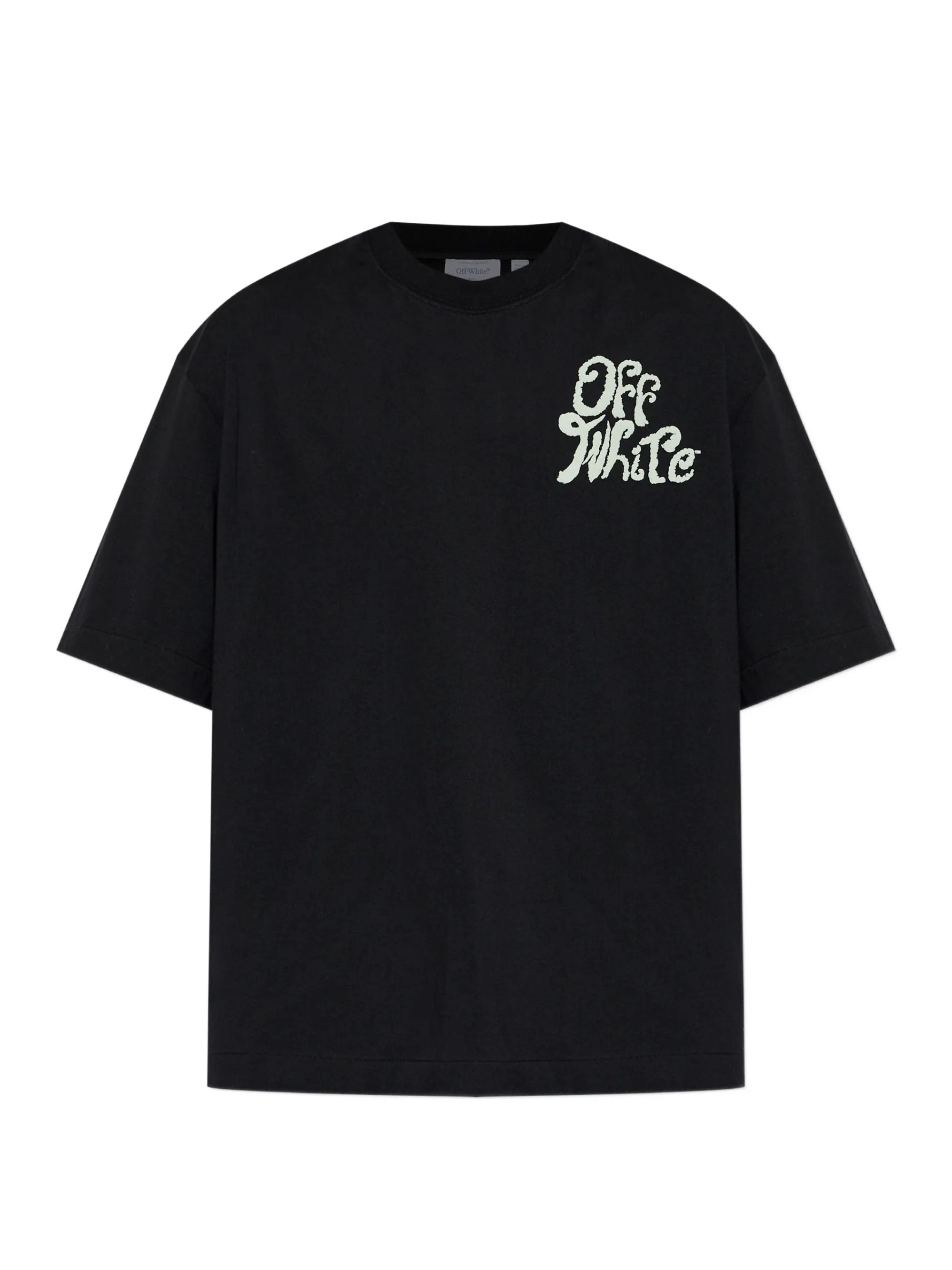 Off White T-Shirts And Polos Black Cotton
