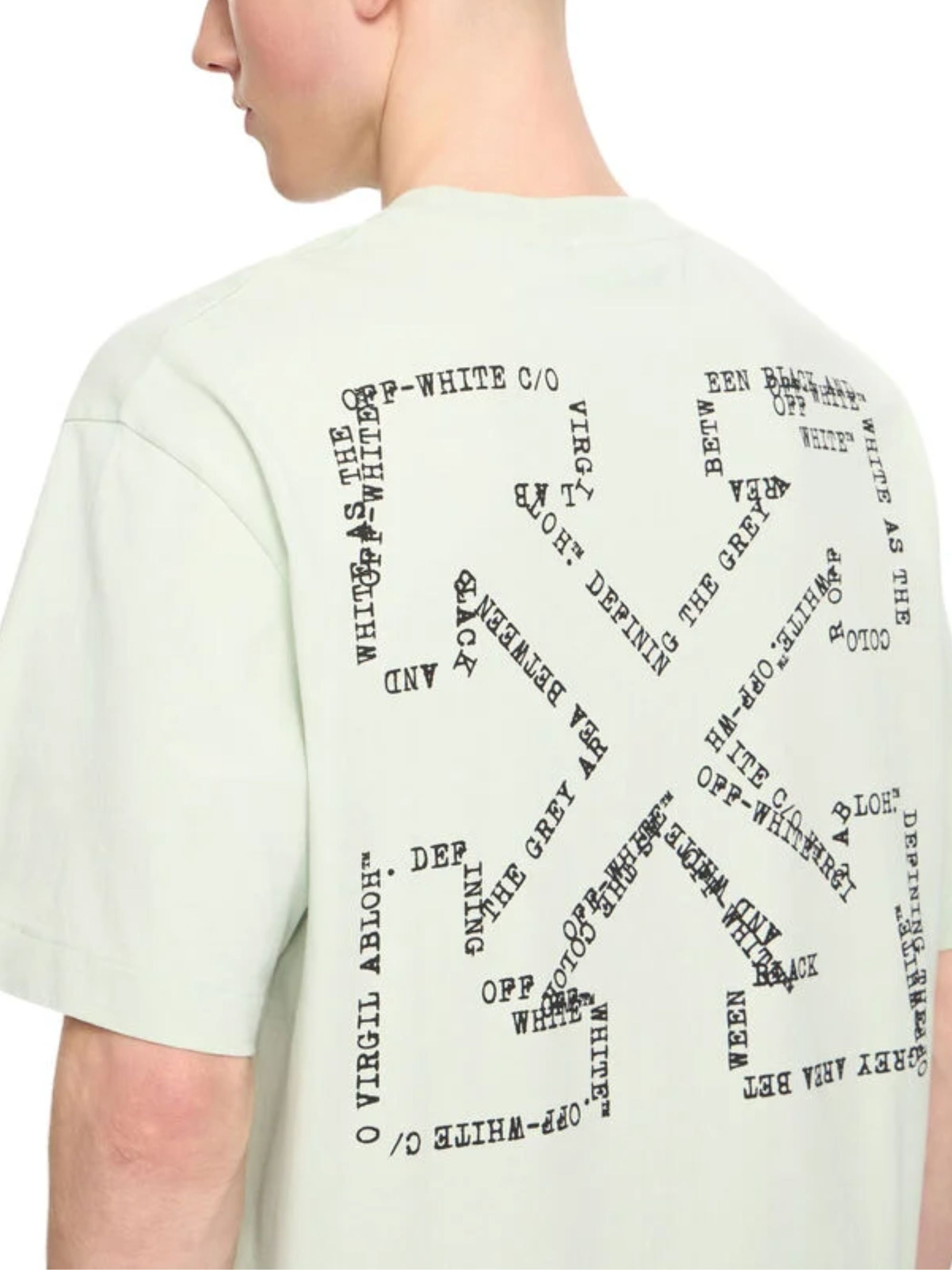 Off White T-shirts and Polos Green Cotton