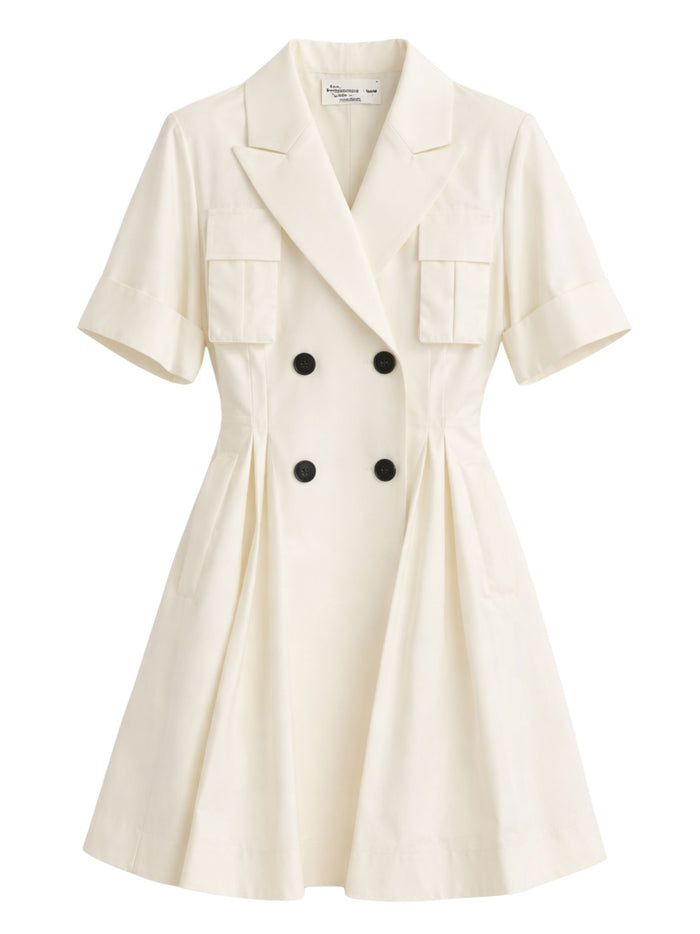 Sacai Dresses White Wool