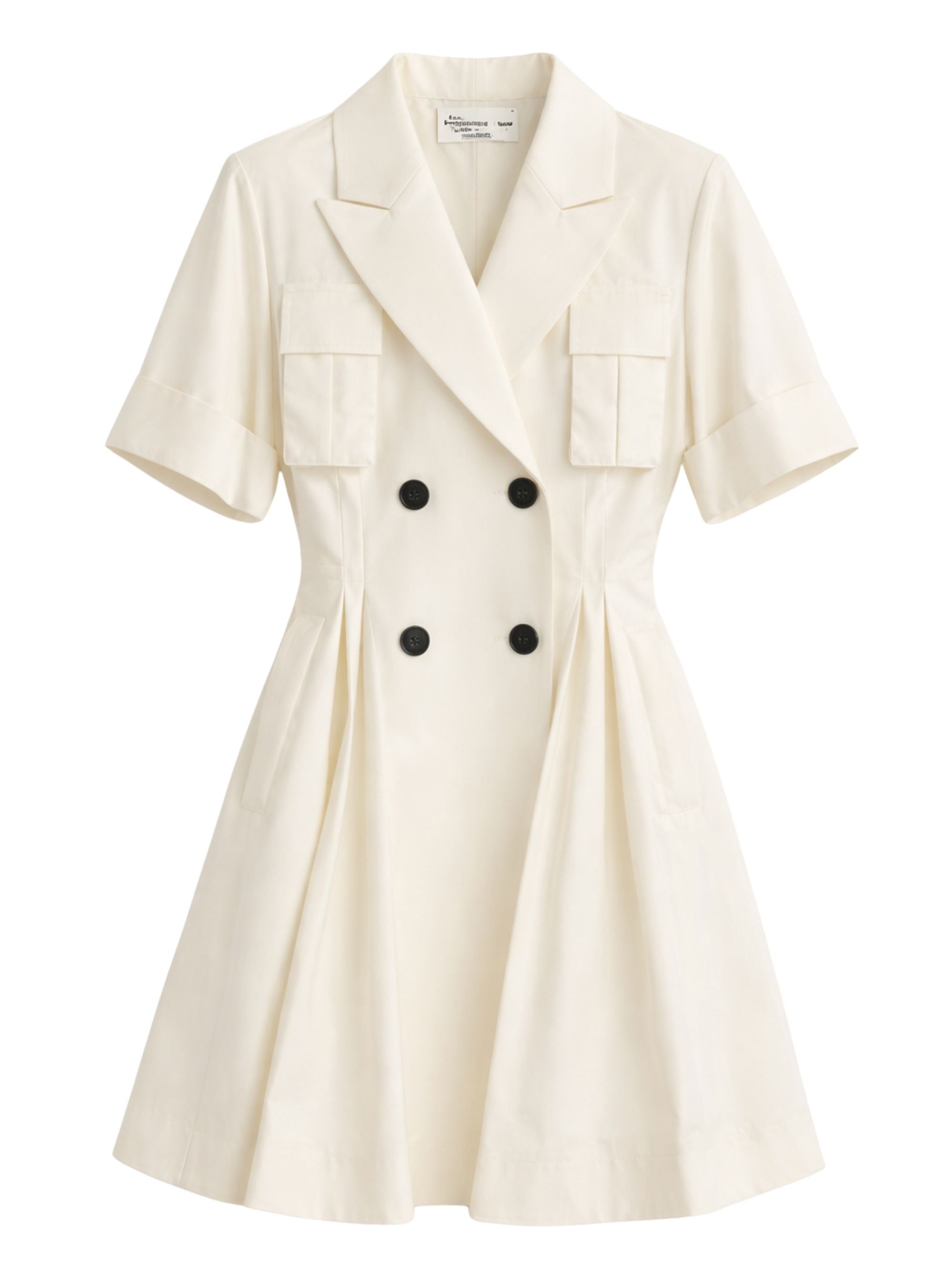Sacai Dresses White Wool