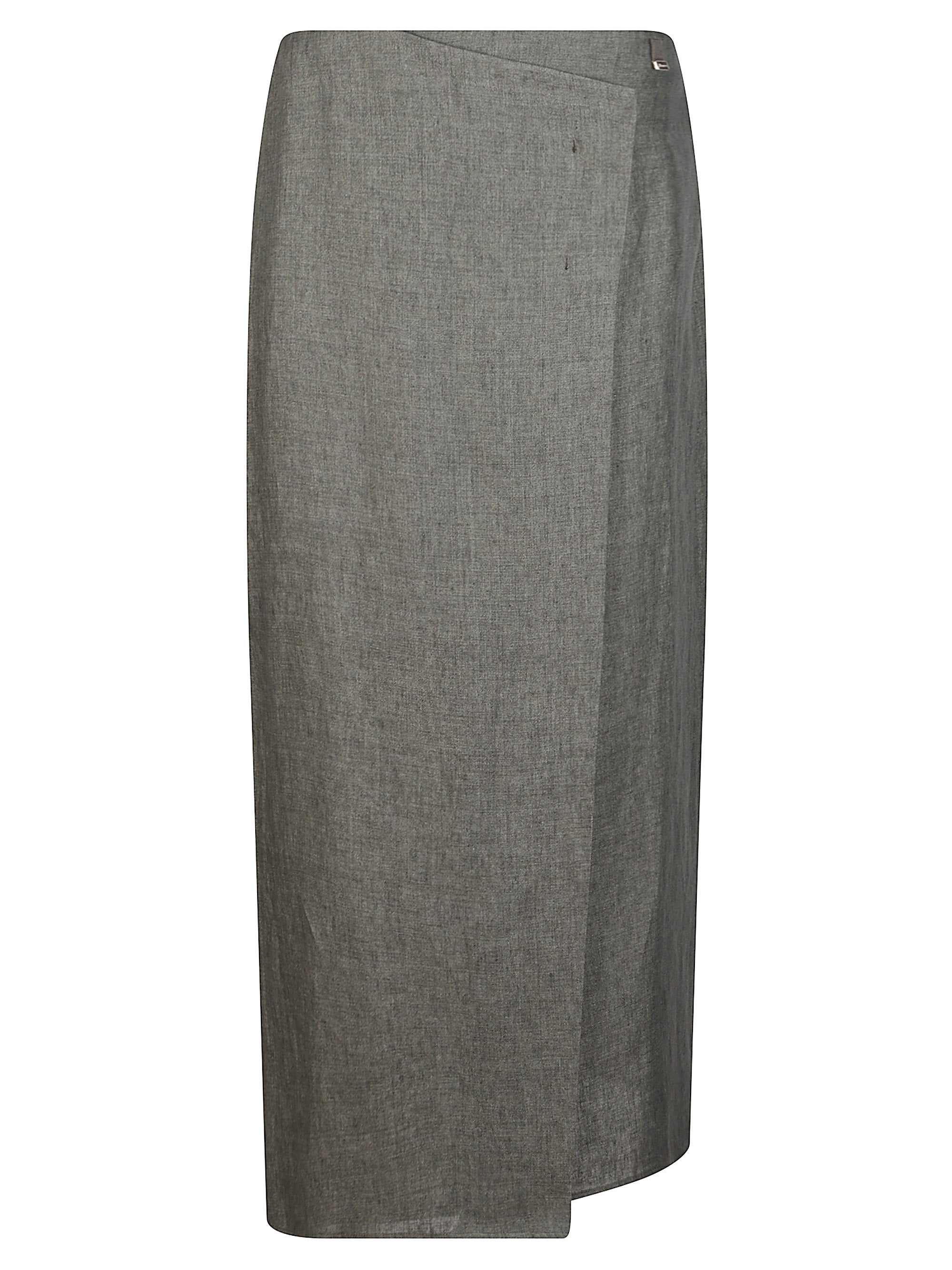 Herno Skirts Green Linen