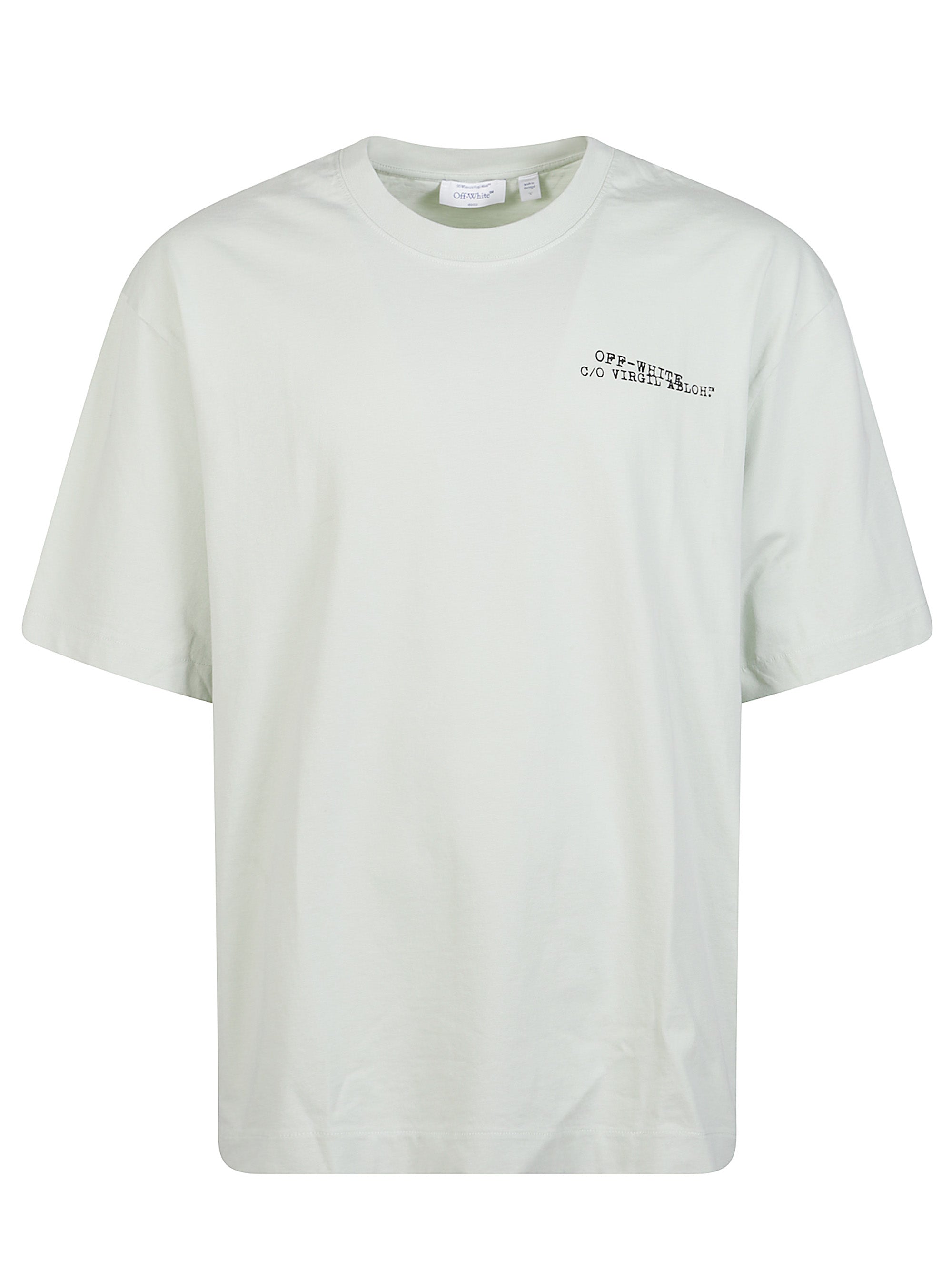 Off White T-Shirts And Polos Green Cotton