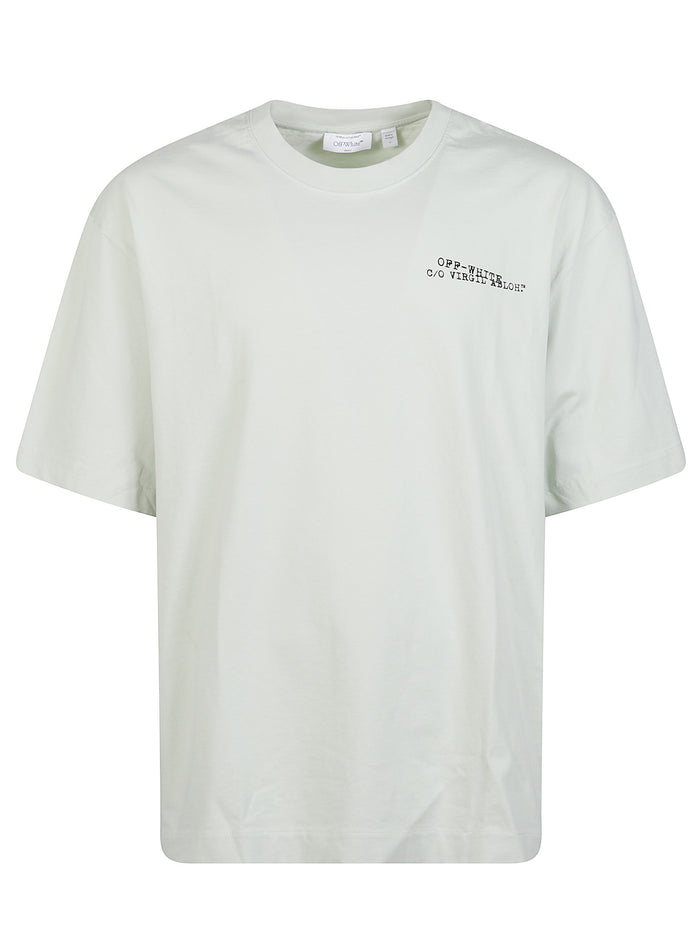Off White T-Shirts And Polos Green Cotton