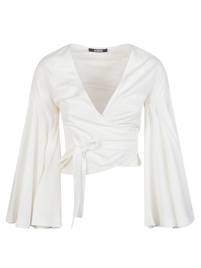 Jacquemus Top White Paper Recycled Polyester