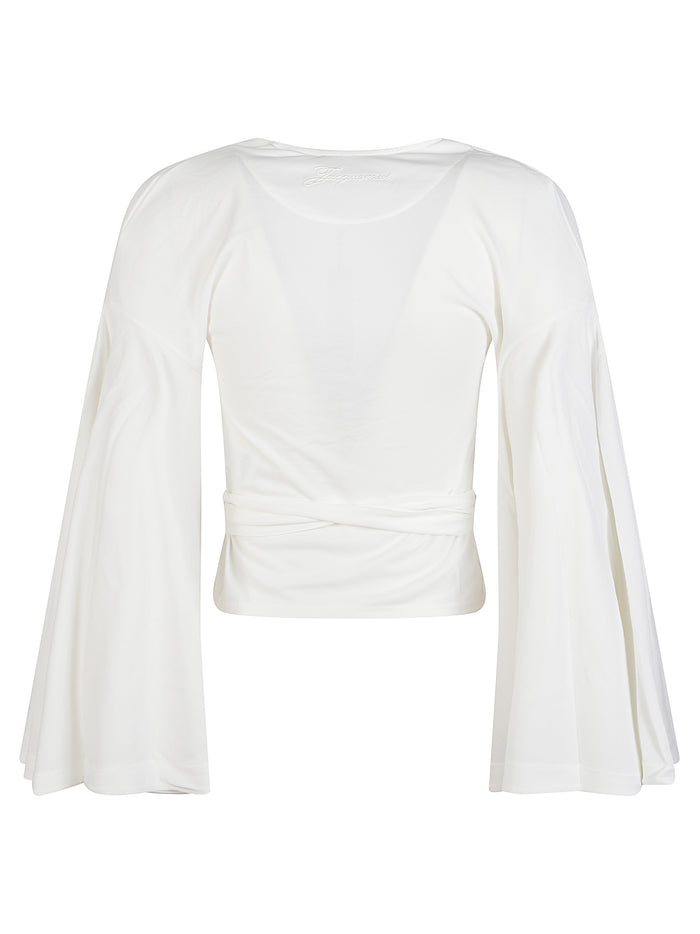 Jacquemus Top White Paper Recycled Polyester