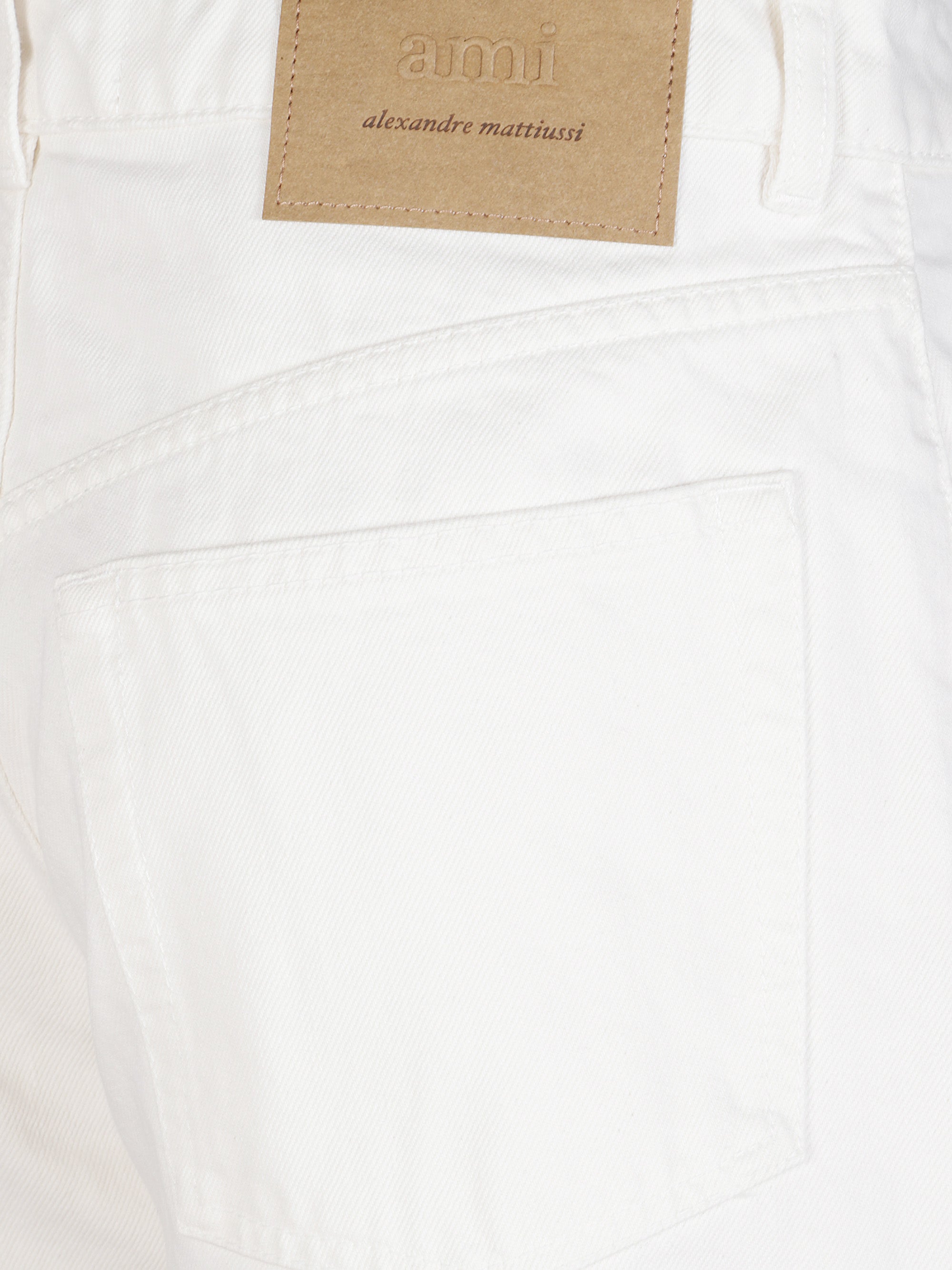 Ami Paris Jeans Beige Cotton