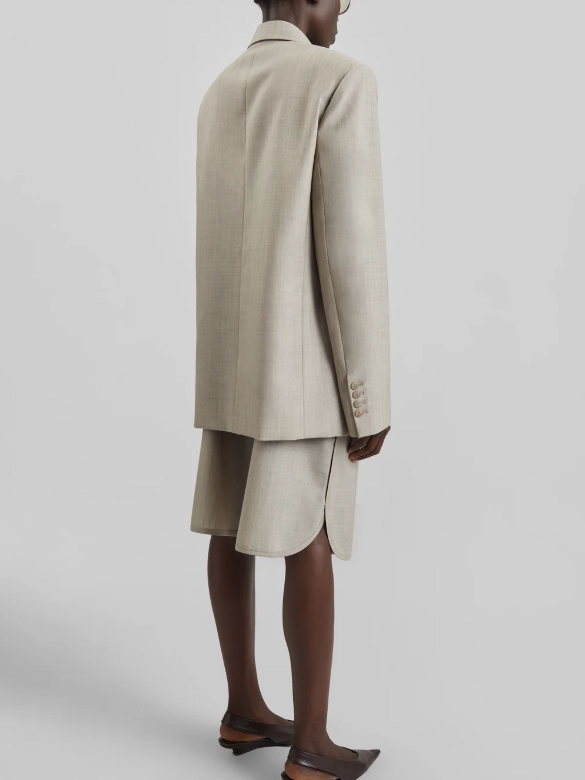 The Frankie Shop Jackets Beige Polyester Virgin Wool