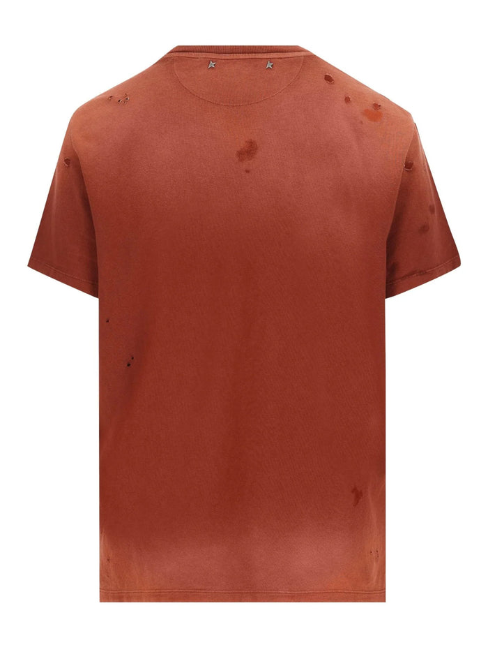 Golden Goose T-Shirts And Polos Ciano Cotton