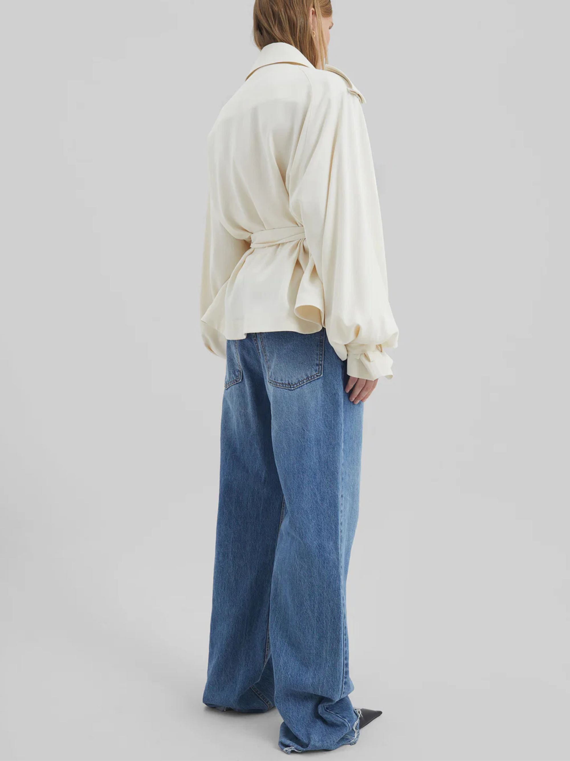 The Frankie Shop Coats Avorio Lyocell