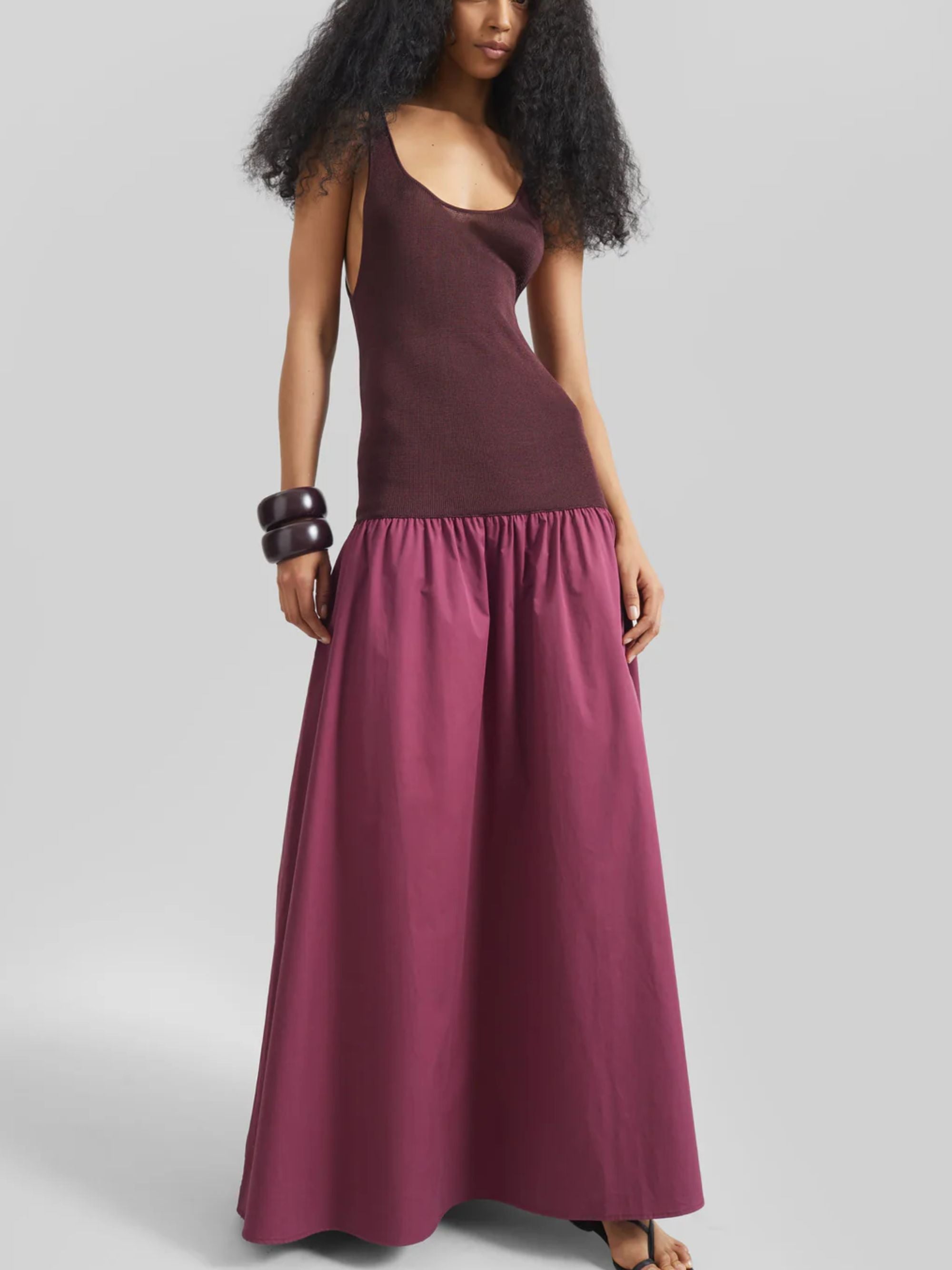 The Frankie Shop Dresses Bordeaux Viscose