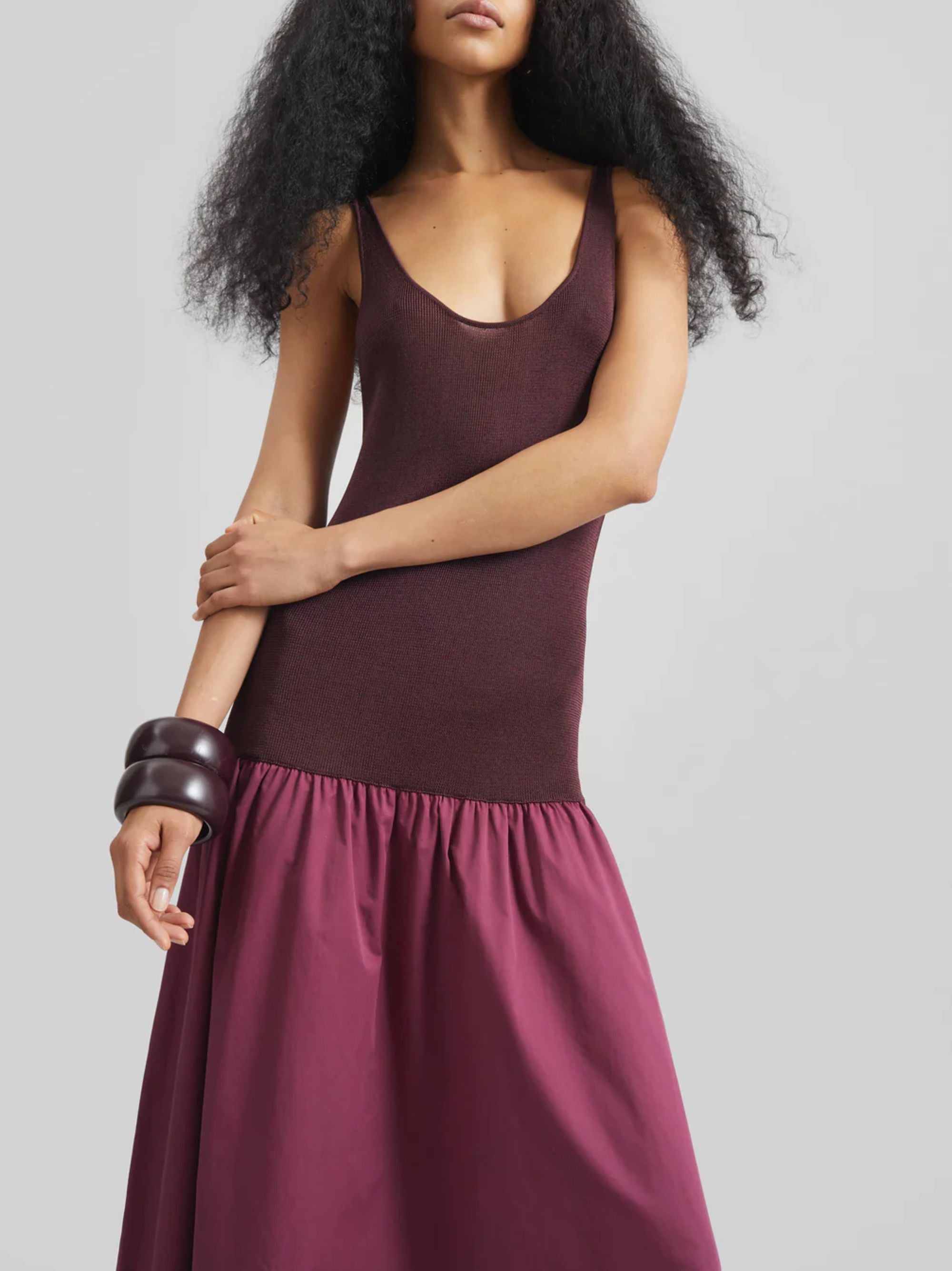 The Frankie Shop Dresses Bordeaux Viscose