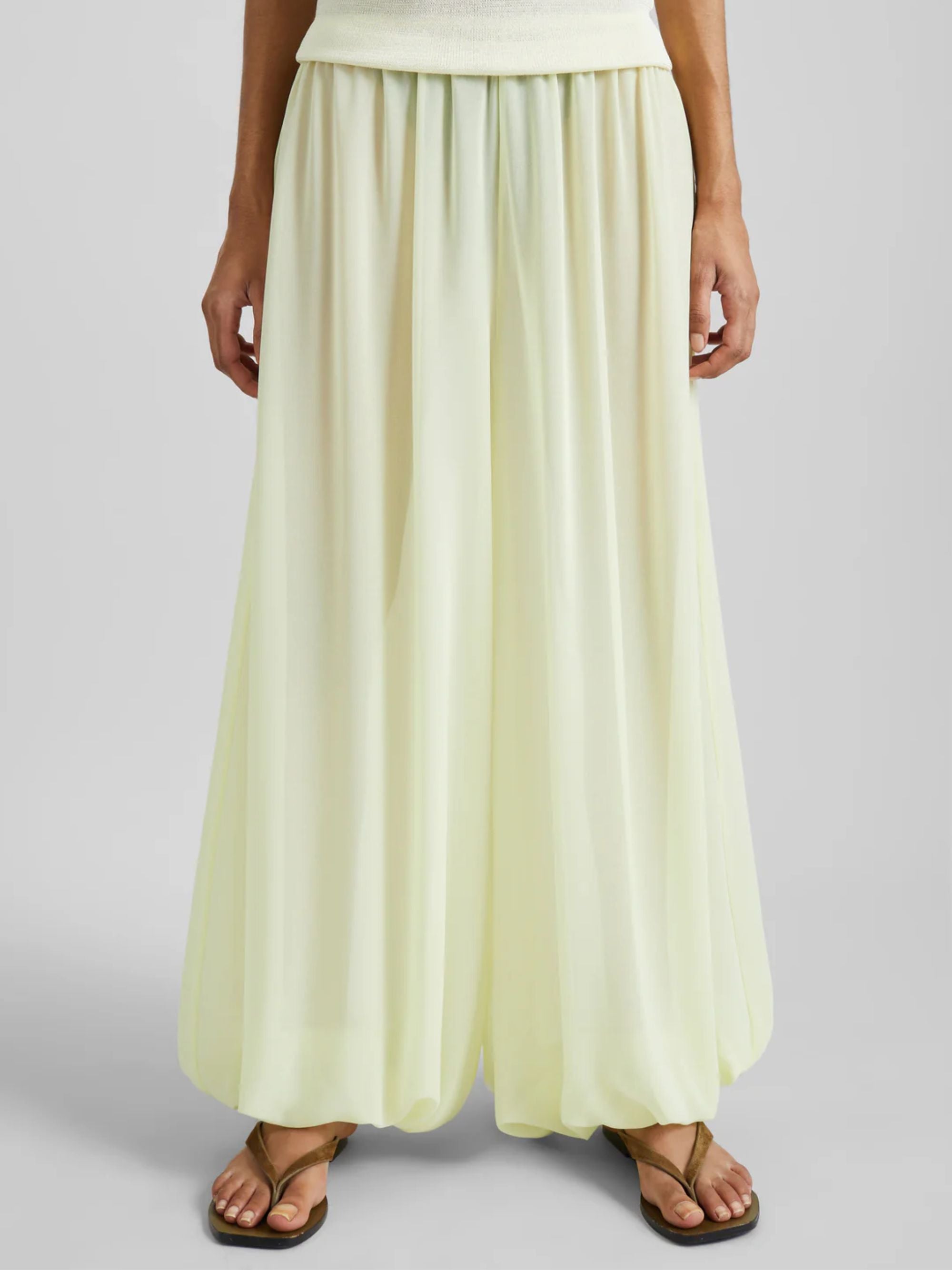The Frankie Shop Trousers Giallo Polyester