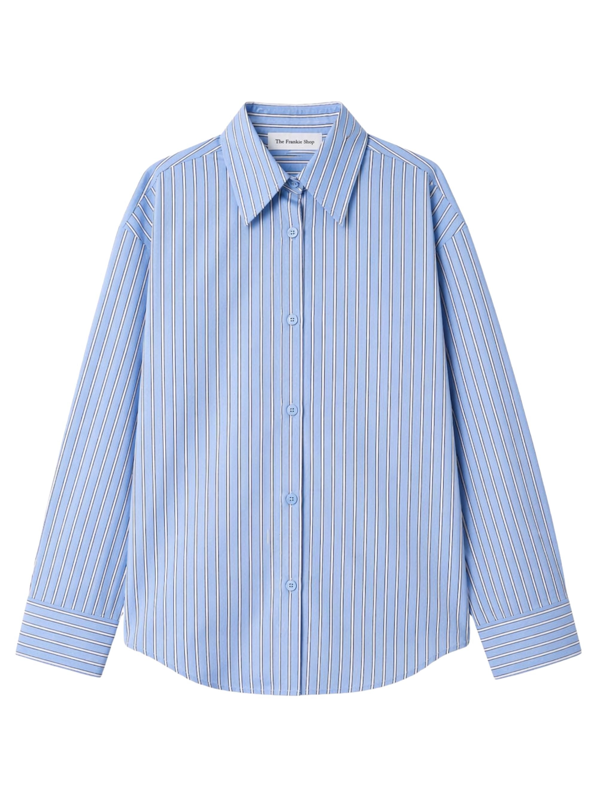 The Frankie Shop Shirts Azzurro Viscose Polyamide