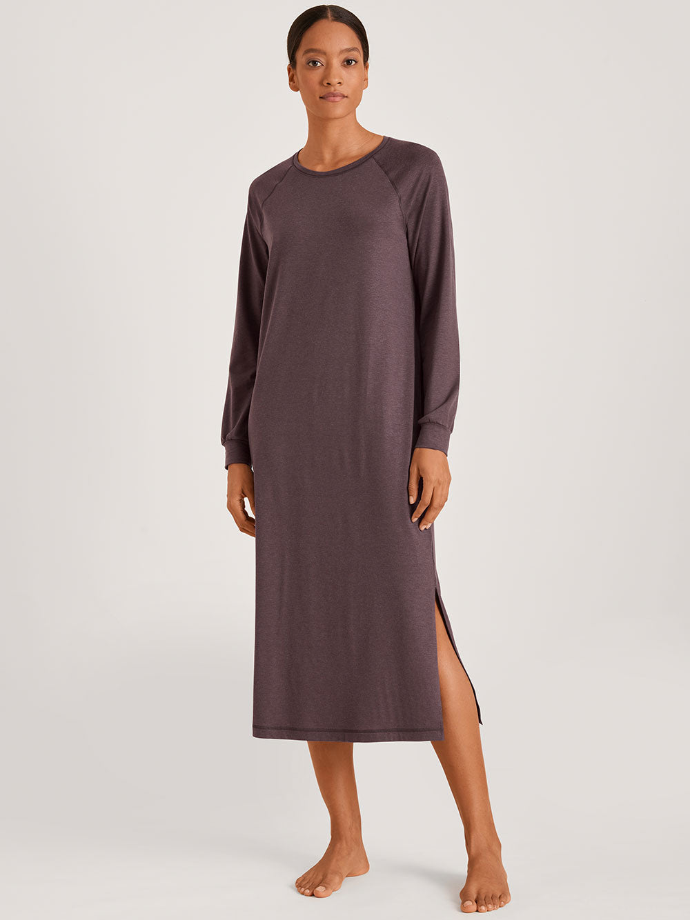 Camicia Da Notte Brown Lyocell | Pigiama