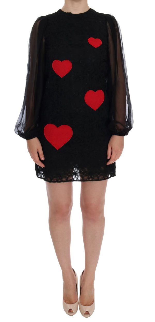Dolce & Gabbana 50% Polyamide shift dress in black