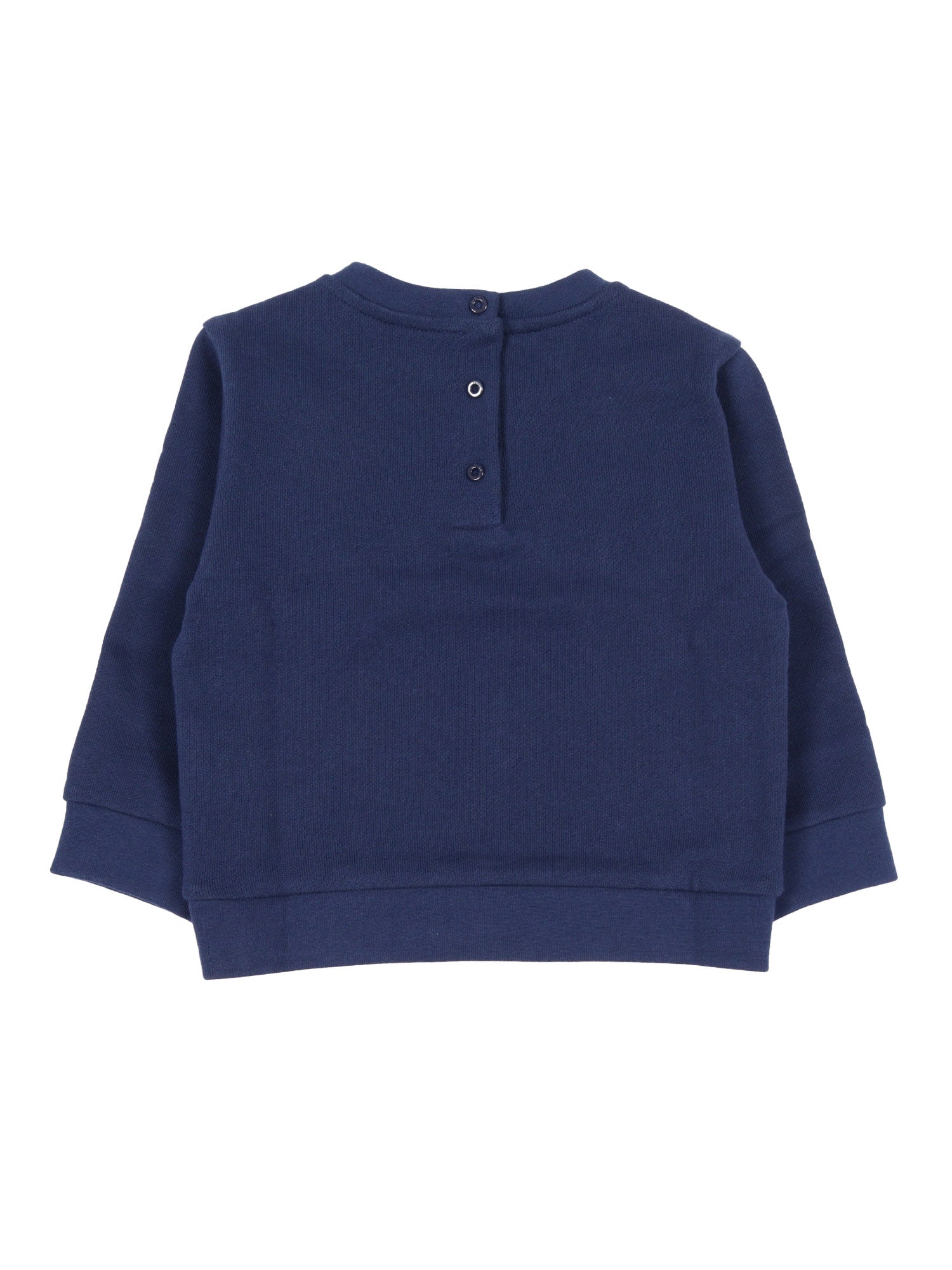 SWEATSHIRT Blue Cotton Embroidery Polyester