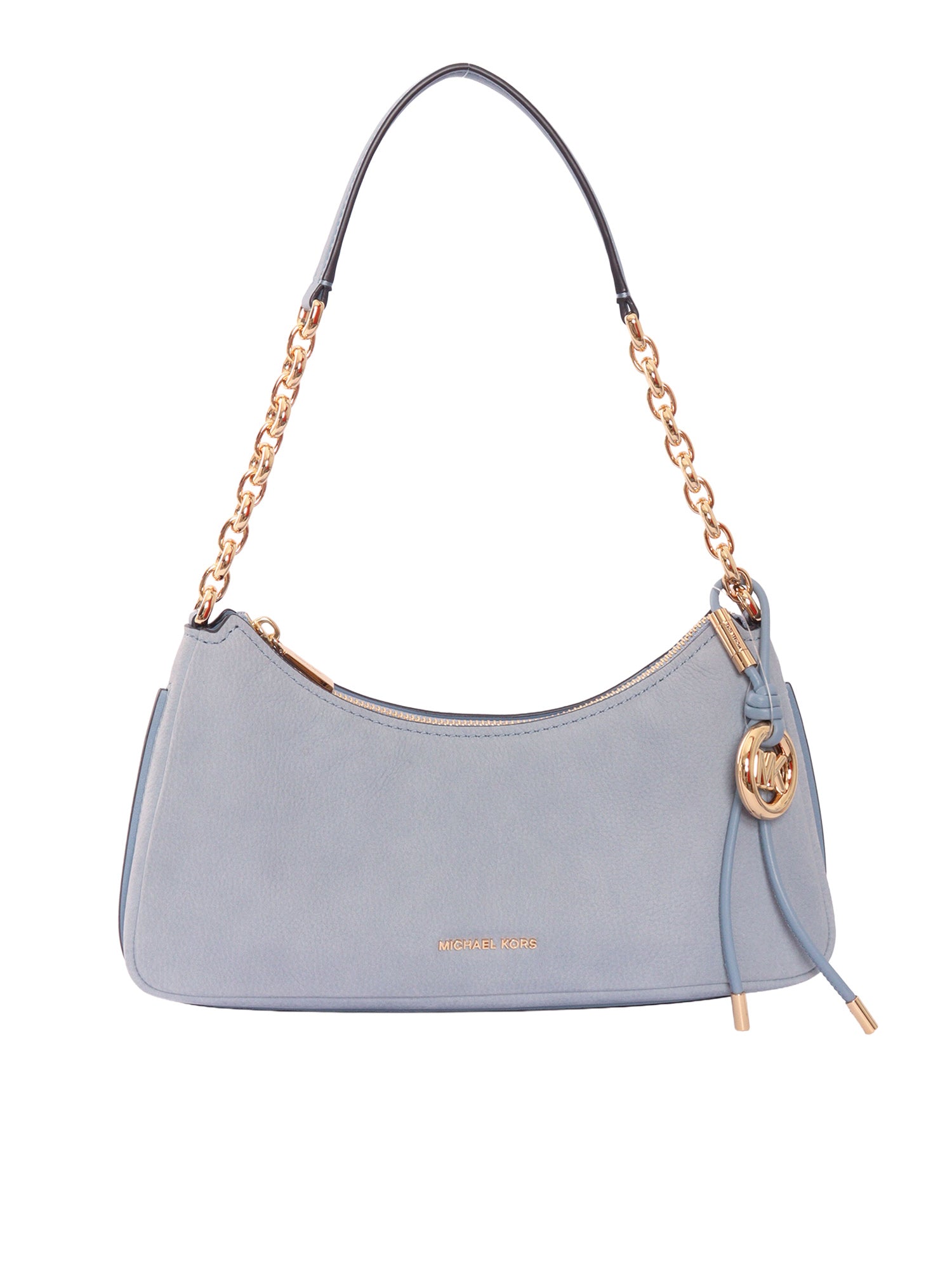 MD CHAIN POUCHETTE Light Blue Cow Leather Handbag