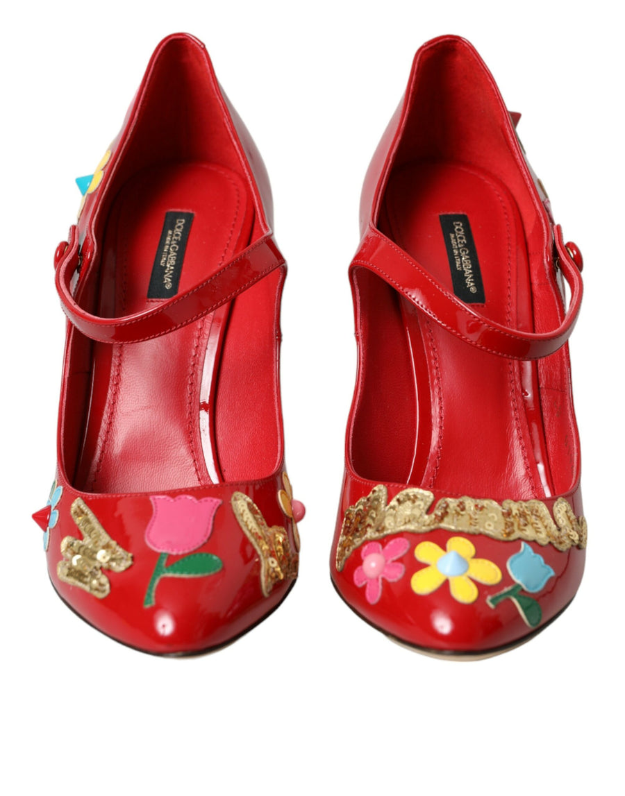 Dolce & Gabbana Leather pump in red