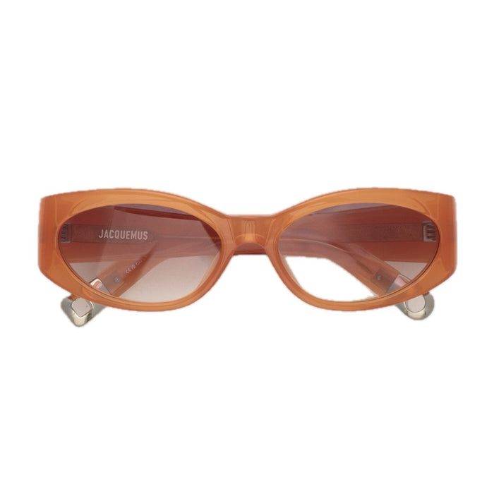 Jacquemus Les Lunettes Jac4 Ovalo Linea Sculptures Orange Acetato Sunglasses