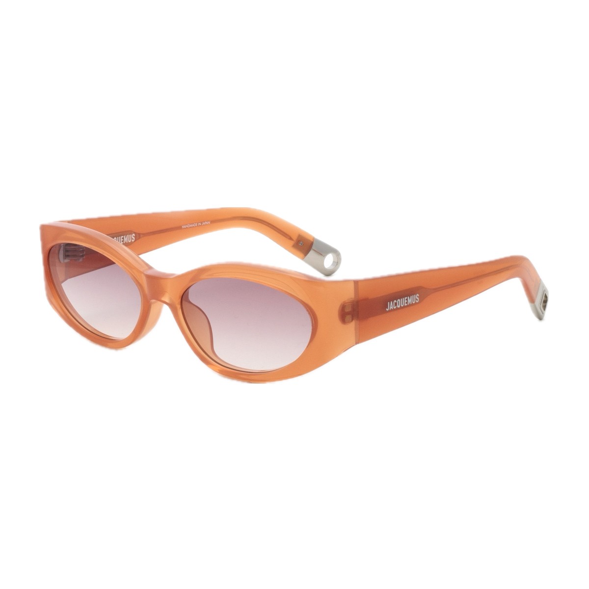Jacquemus Les Lunettes Jac4 Ovalo Linea Sculptures Orange Acetato Sunglasses