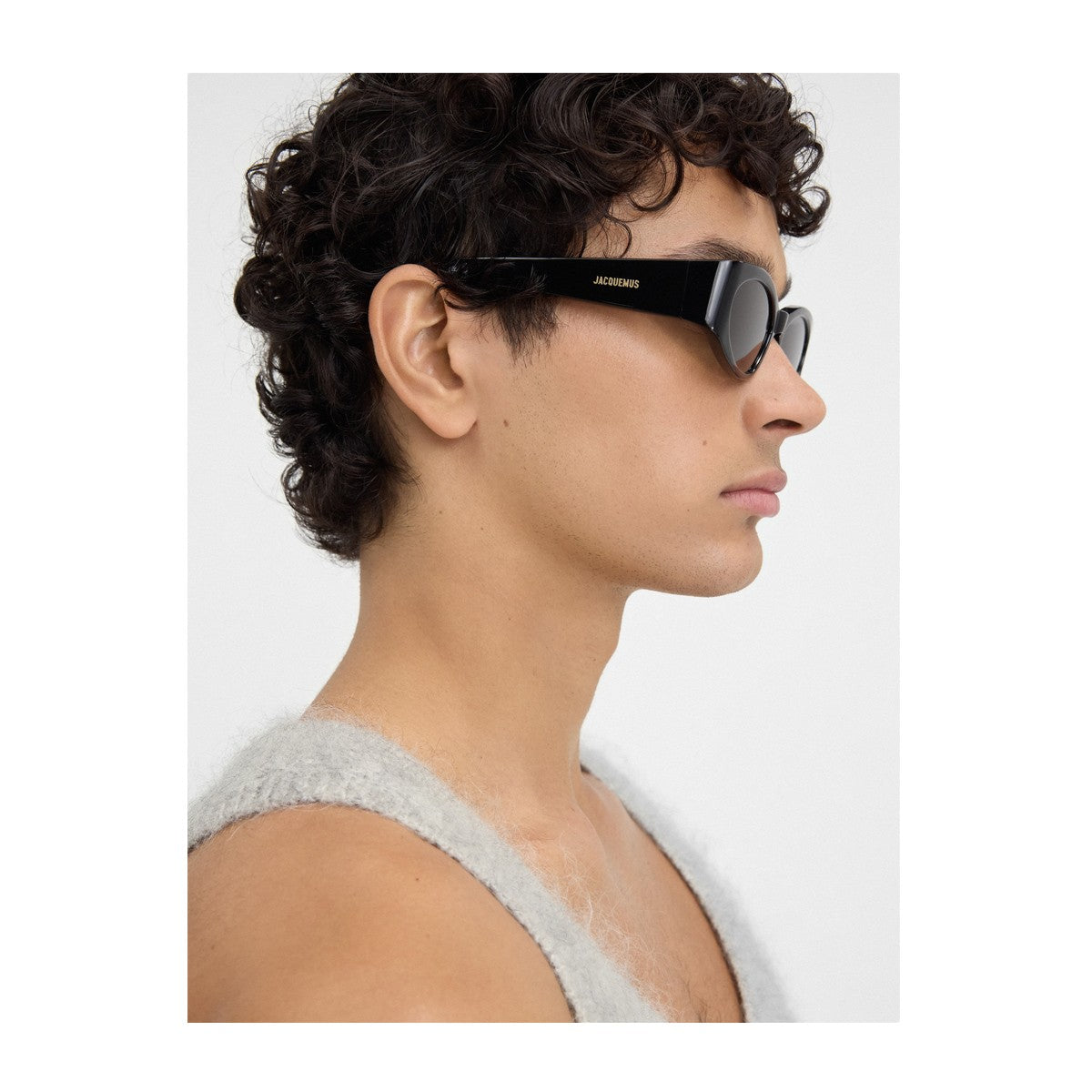 Jacquemus Les Lunettes Jac4 Ovalo Linea Sculptures Orange Acetato Sunglasses