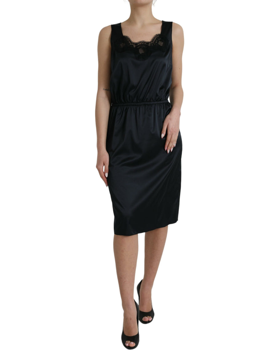 Dolce & Gabbana 92% Polyester 8% Elastane dress in black