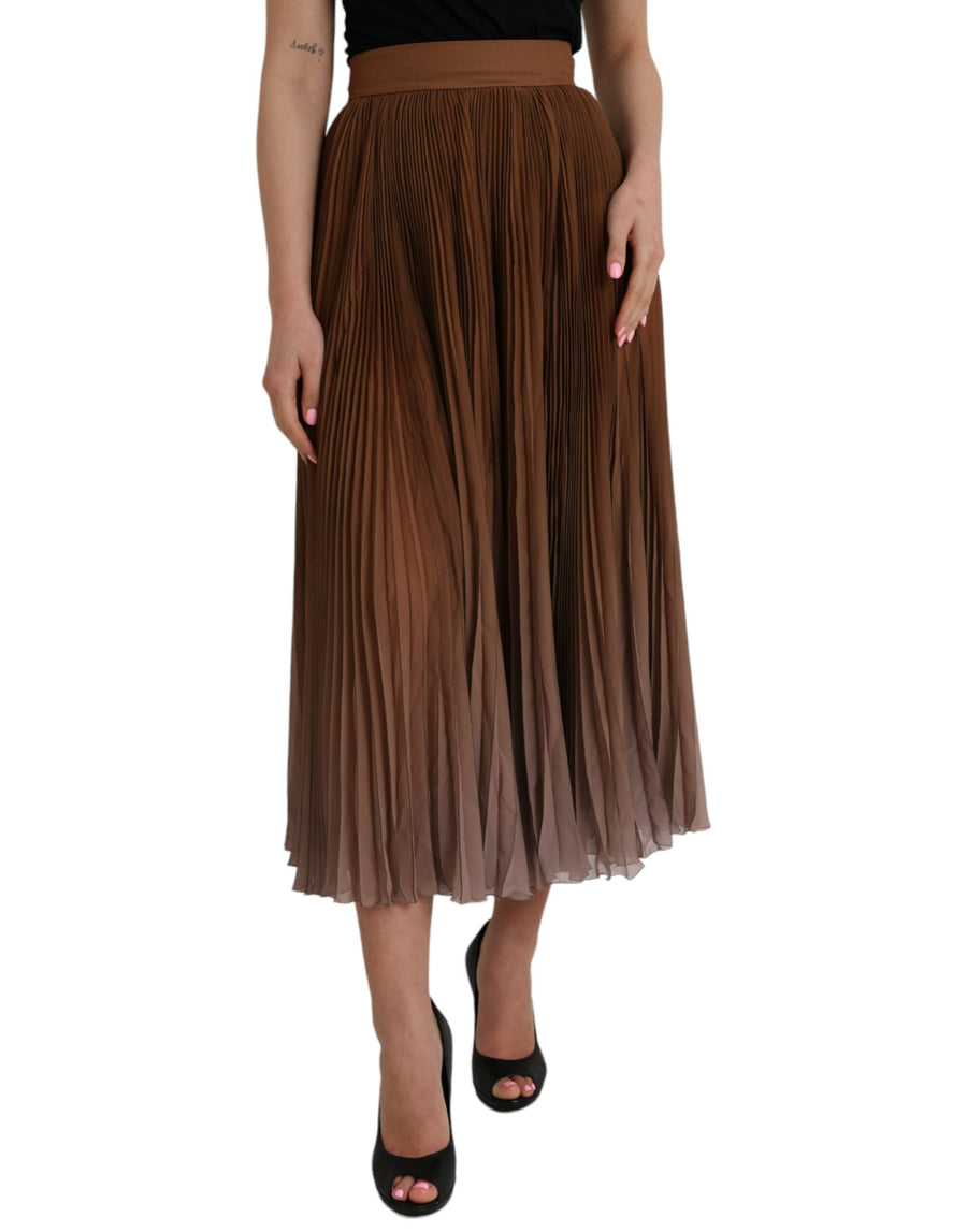Dolce & Gabbana 100% Polyester skirt in brown