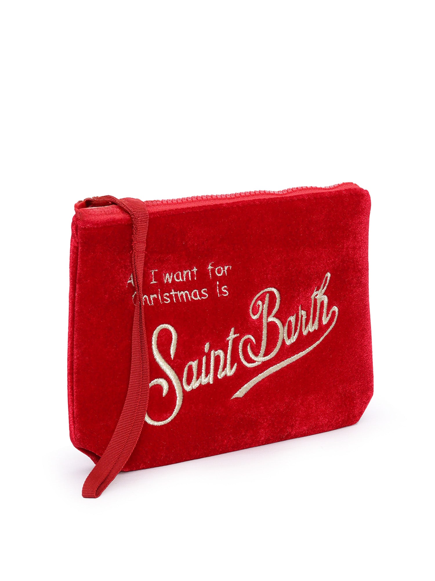 Aline Velvet-Xmas Sb 41or Emb Red Sbr Polyester Clutch Bags