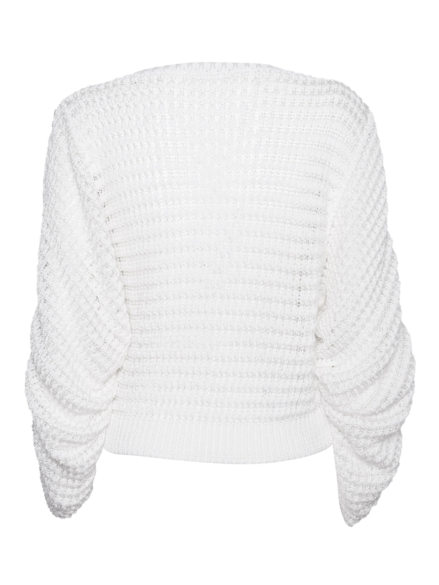 White Sweater Cotton Crewneck