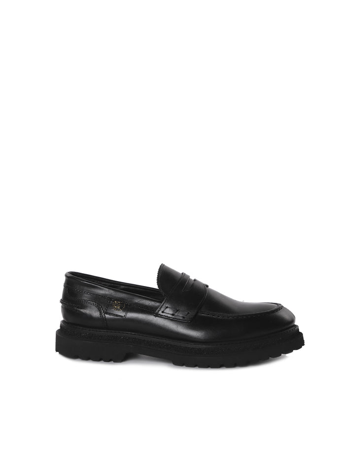 Giuliano Galiano Flat Shoes Black Leather
