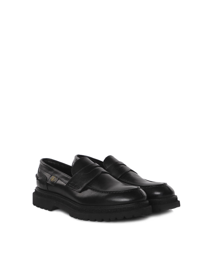 Giuliano Galiano Flat Shoes Black Leather