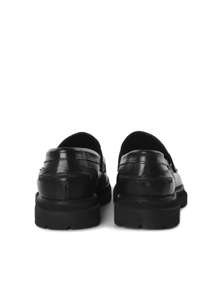 Giuliano Galiano Flat Shoes Black Leather