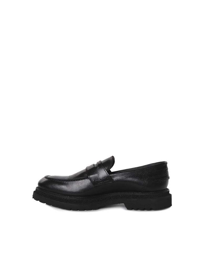 Giuliano Galiano Flat Shoes Black Leather