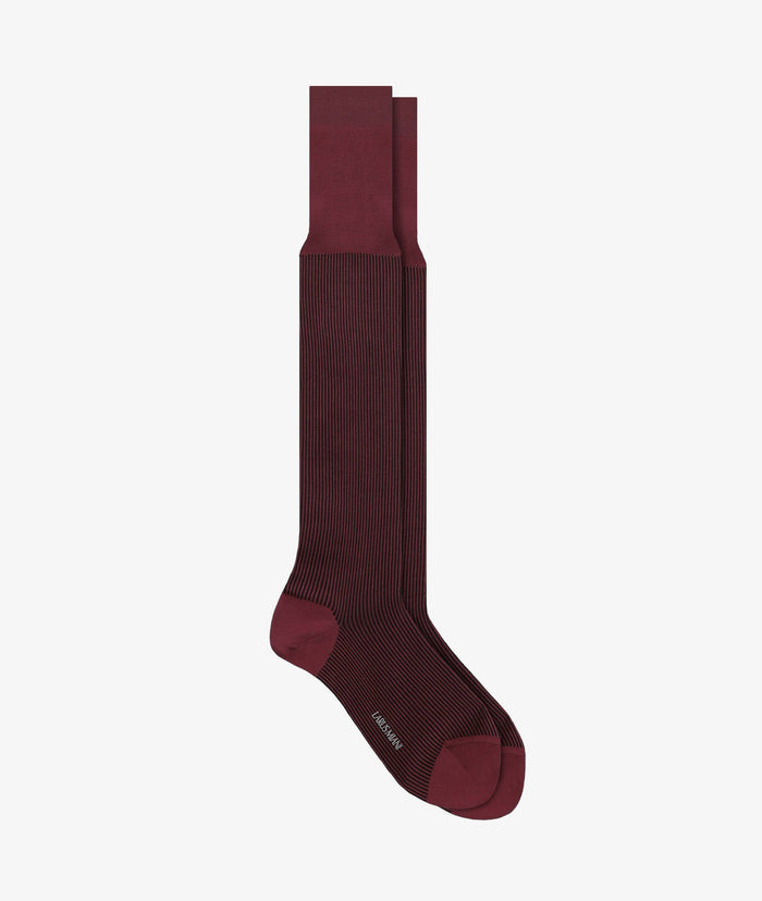 Striped Socks Darkred