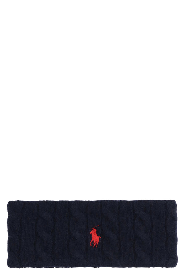 Knitted Headband Hunter Navy Wool Hair Accessories