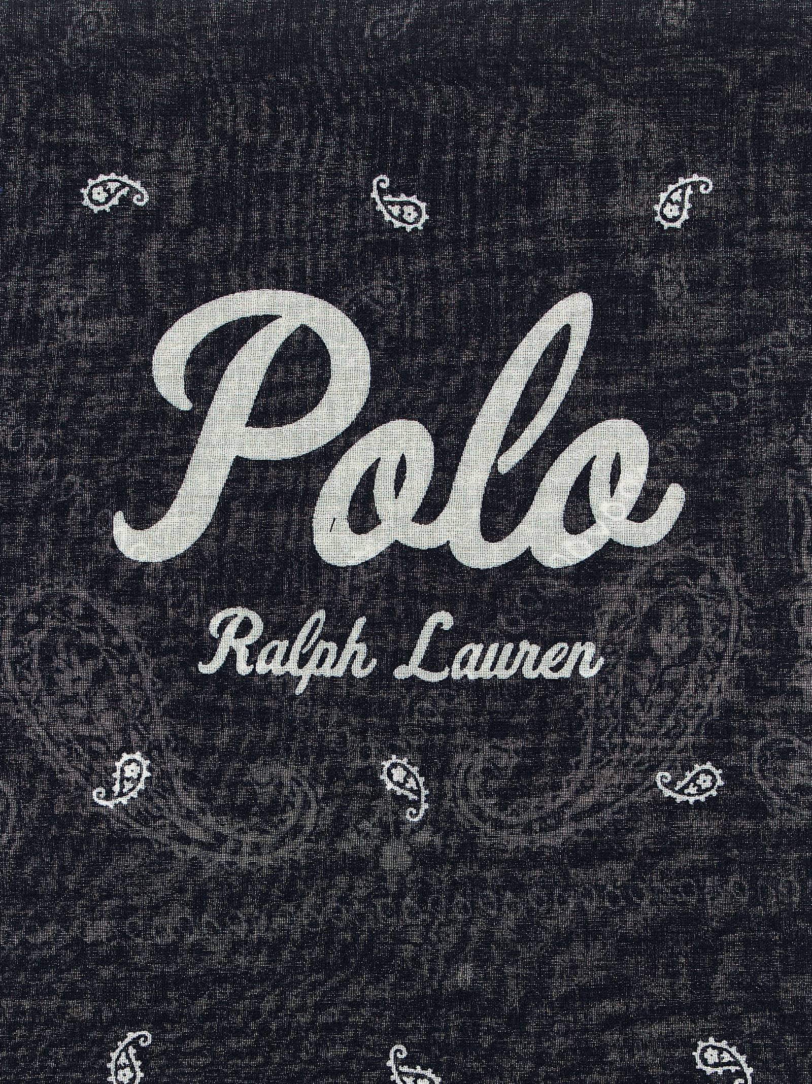 Bandana Cashmere Pattern Blue Cotton Scarves, Foulards