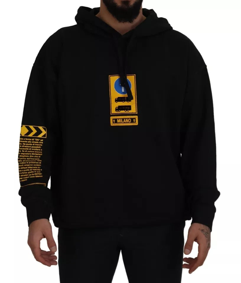 Dolce & Gabbana 100% Cotton hoodie in black