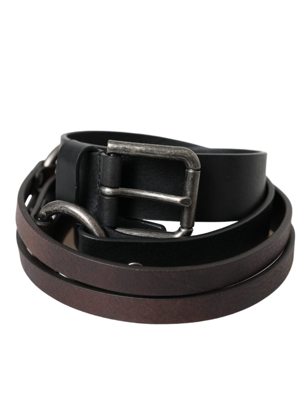 Dolce & Gabbana 100% Leather belt in black