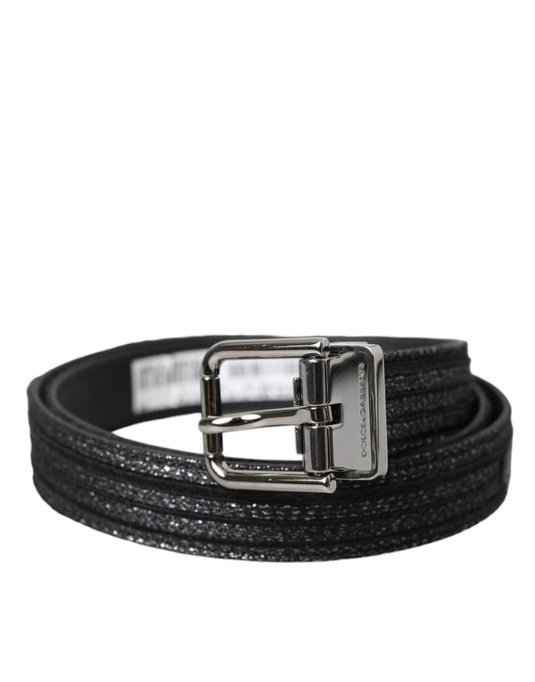 Dolce & Gabbana 100% Leather belt in black