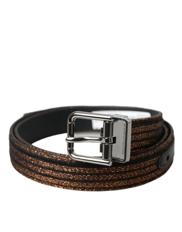 Dolce & Gabbana Leather belt in gold
